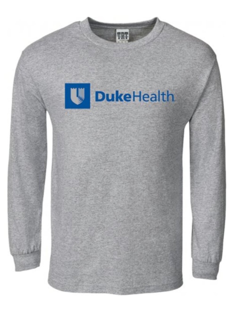 Duke Health Graphic Long Sleeve T-Shirt Unisex Small Gray - Excellent Condition